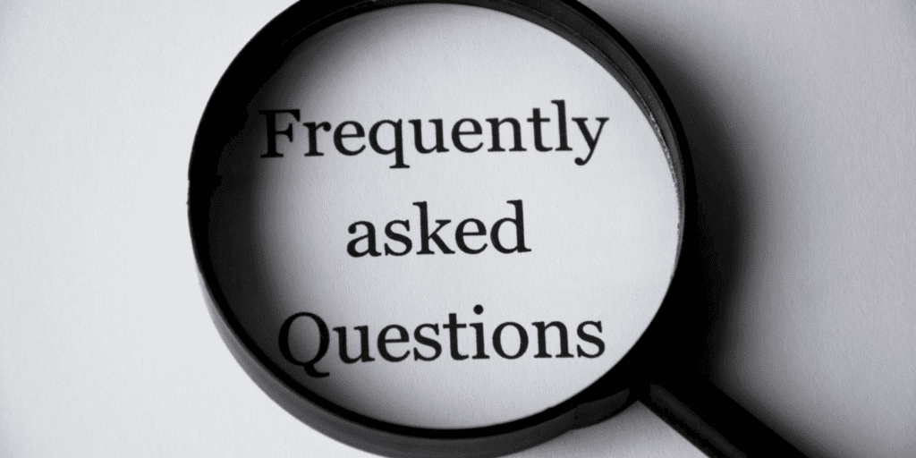 frequently asked questions under a magnifying glass