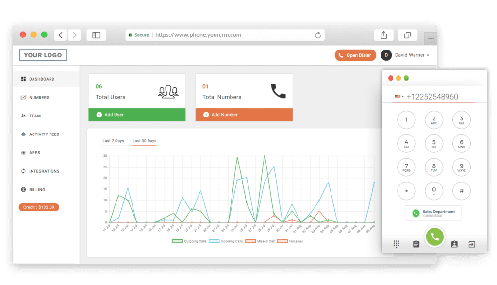 CallHippo Interface